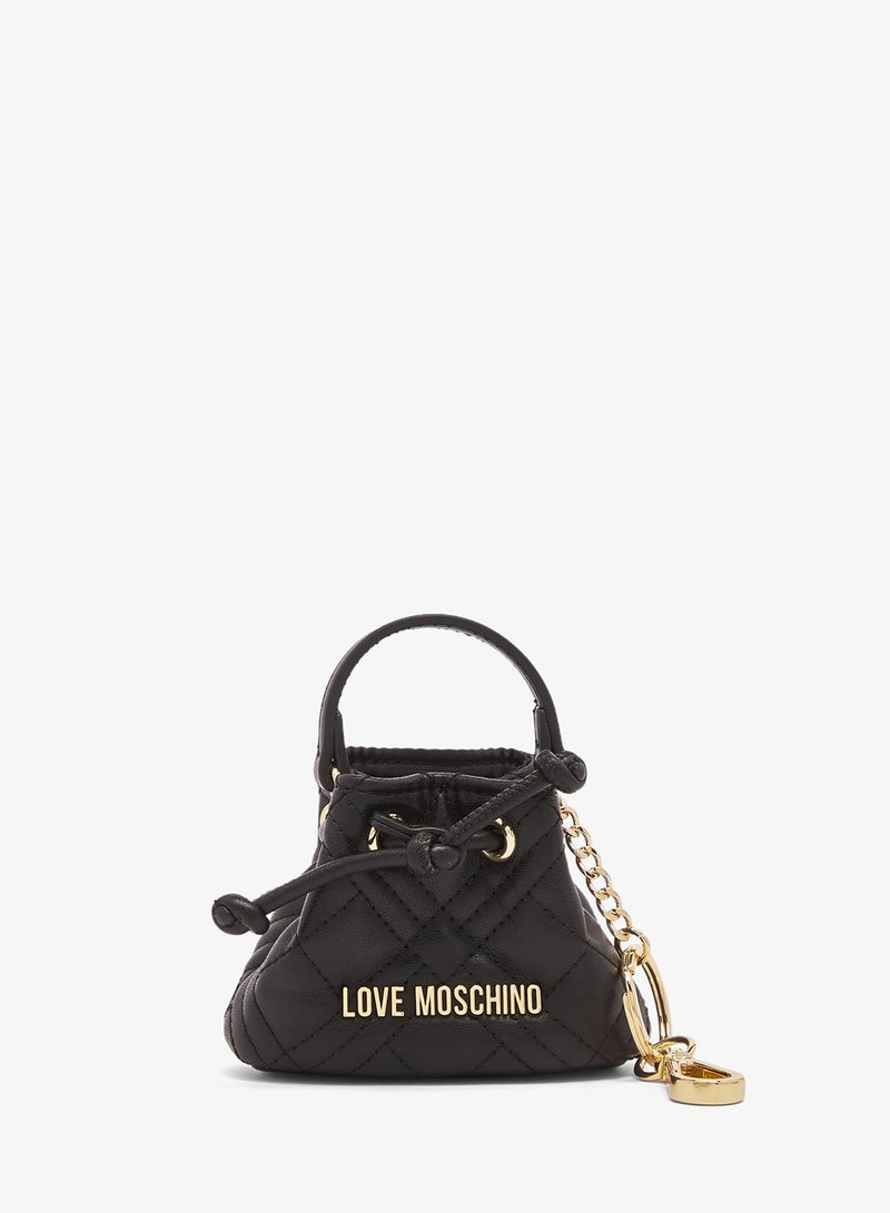 لوف موسكينو محفظة مبطنة من البولي يوريثان مع ميدالية مفاتيح - Image 1